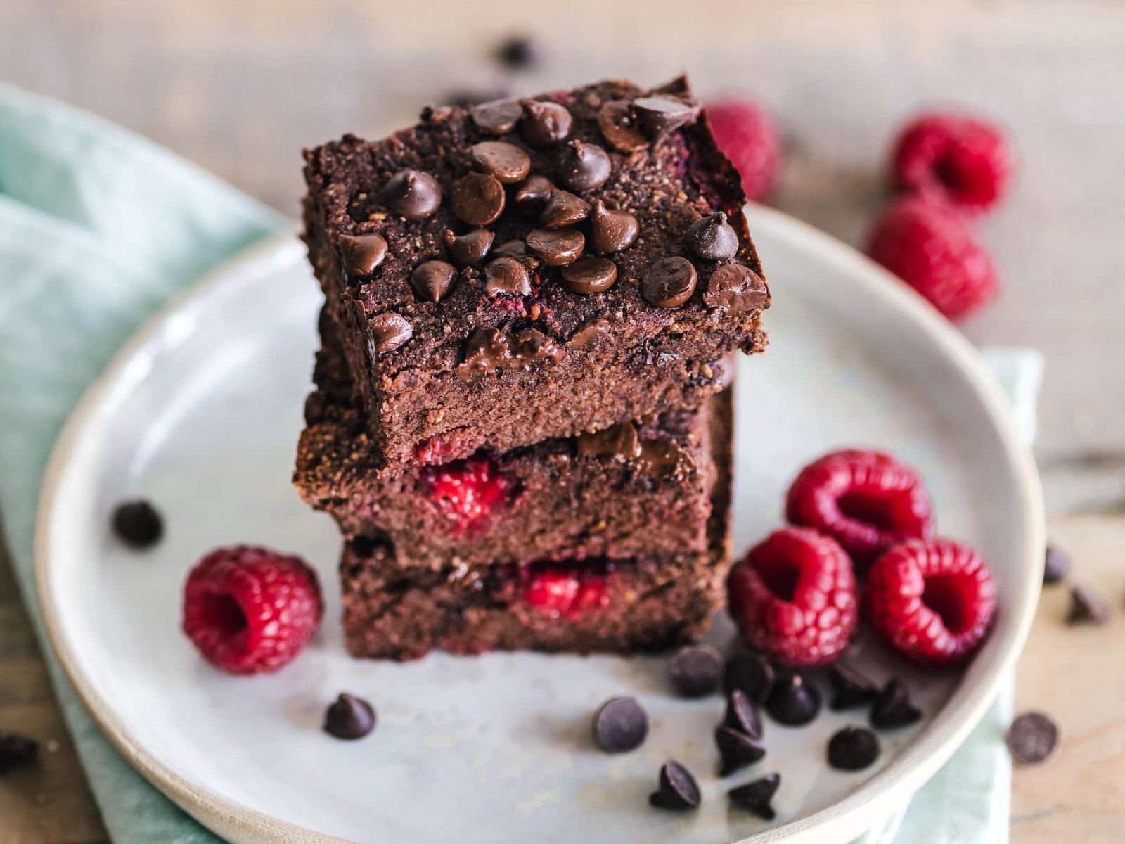 Recipes 3 Fudgy Raspberry Vegan Brownie