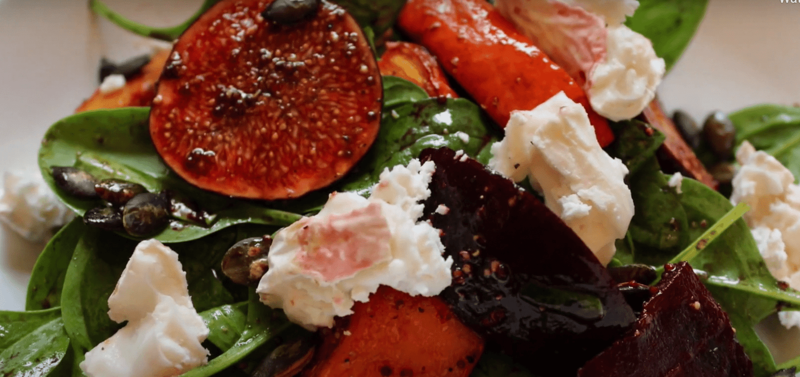 Recetas 6 Salat Käse Ziege mit Öl Extra Virgin Rezept