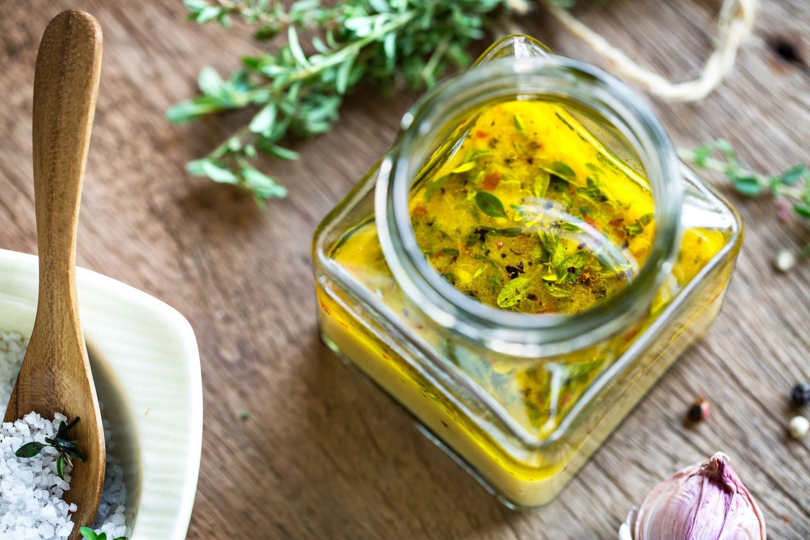 Recipes 9 Receta de vinagreta de limón e hierbas